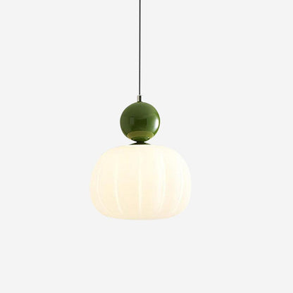 Sculptural Mini Pendant Light with Rounded Acrylic Shade for Dining Rooms, Bedrooms & Kitchen Nooks – 5.5-Inch White Globe Fixture, Adjustab