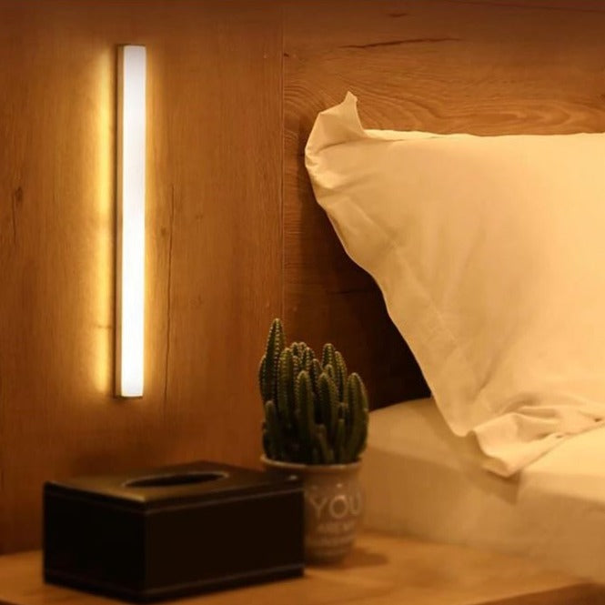 Motion Sensor LED Light Bar with Magnetic Mount for Closets, Hallways & Stairs | Under Cabinet Lighting Stick-On Wireless Battery or USB