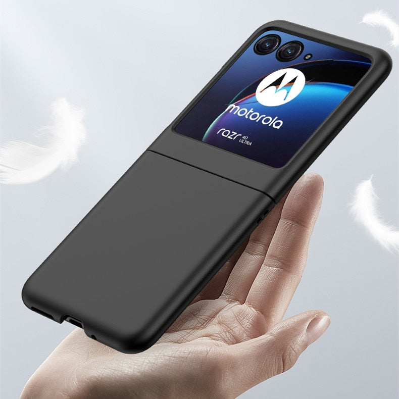 Protective Phone Case for Foldable Flip Smartphones – Anti-Fingerprint Hardshell Cover with Raised Edges & Precise Cutouts – Compatible