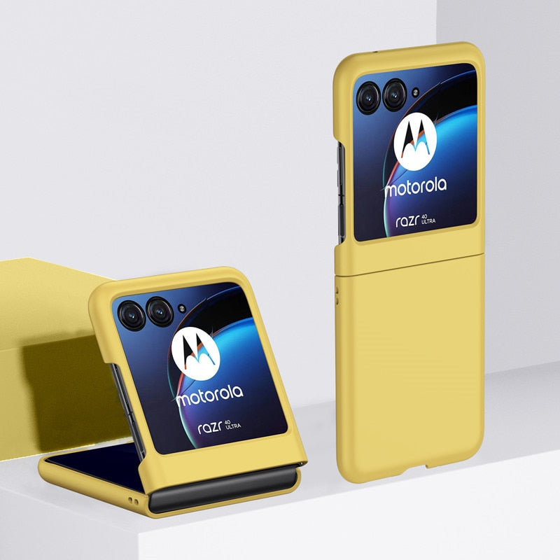 Protective Phone Case for Foldable Flip Smartphones – Anti-Fingerprint Hardshell Cover with Raised Edges & Precise Cutouts – Compatible