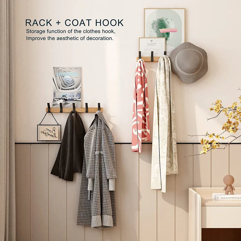 ScandiHook Rail – Wall-Mounted Coat Hooks – Scandinavian Storage Solution