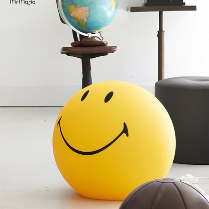 Cheerful Glow Night Light for Kids | 9 in Polypropylene LED Desk Lamp Yellow USB Rechargeable Bedside Reading Light Playroom Decor Nursery A