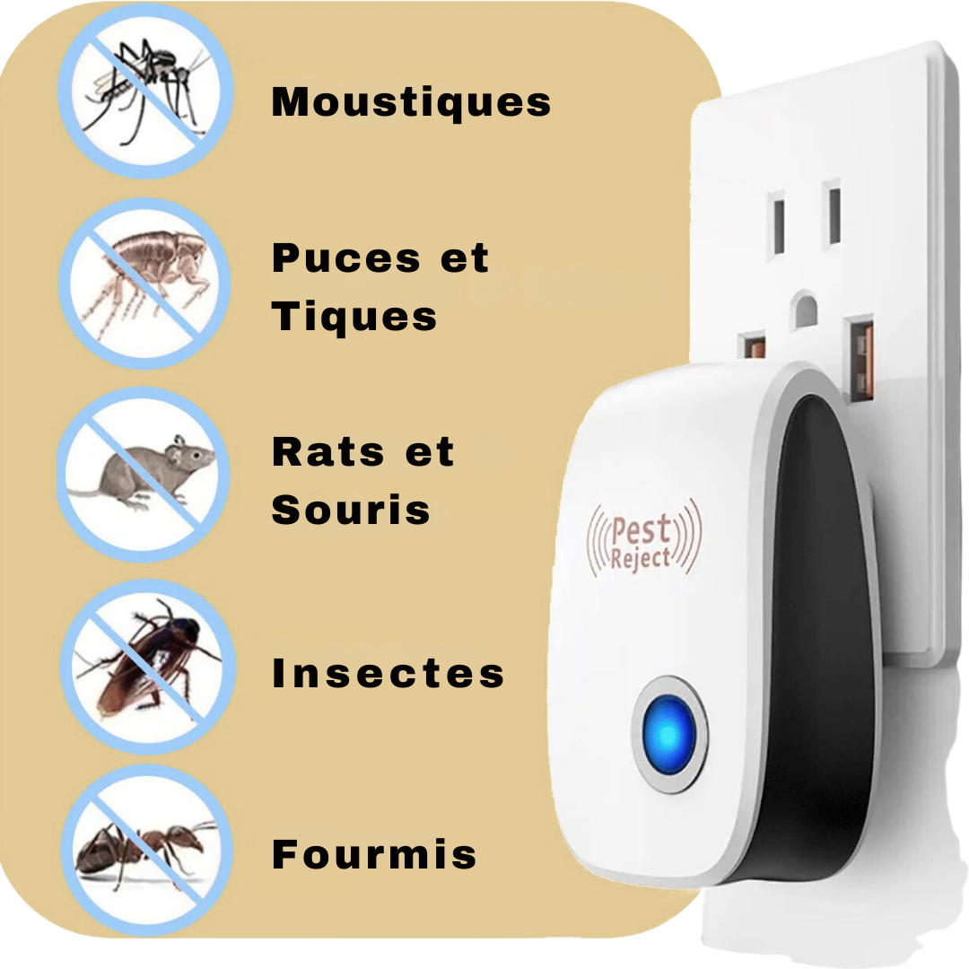 Ultrasonic Pest Repeller Plugin Device for Mice Rats Insects Rodents Indoor Outdoor Safe for Kids Pets Chemical-Free Home Protection