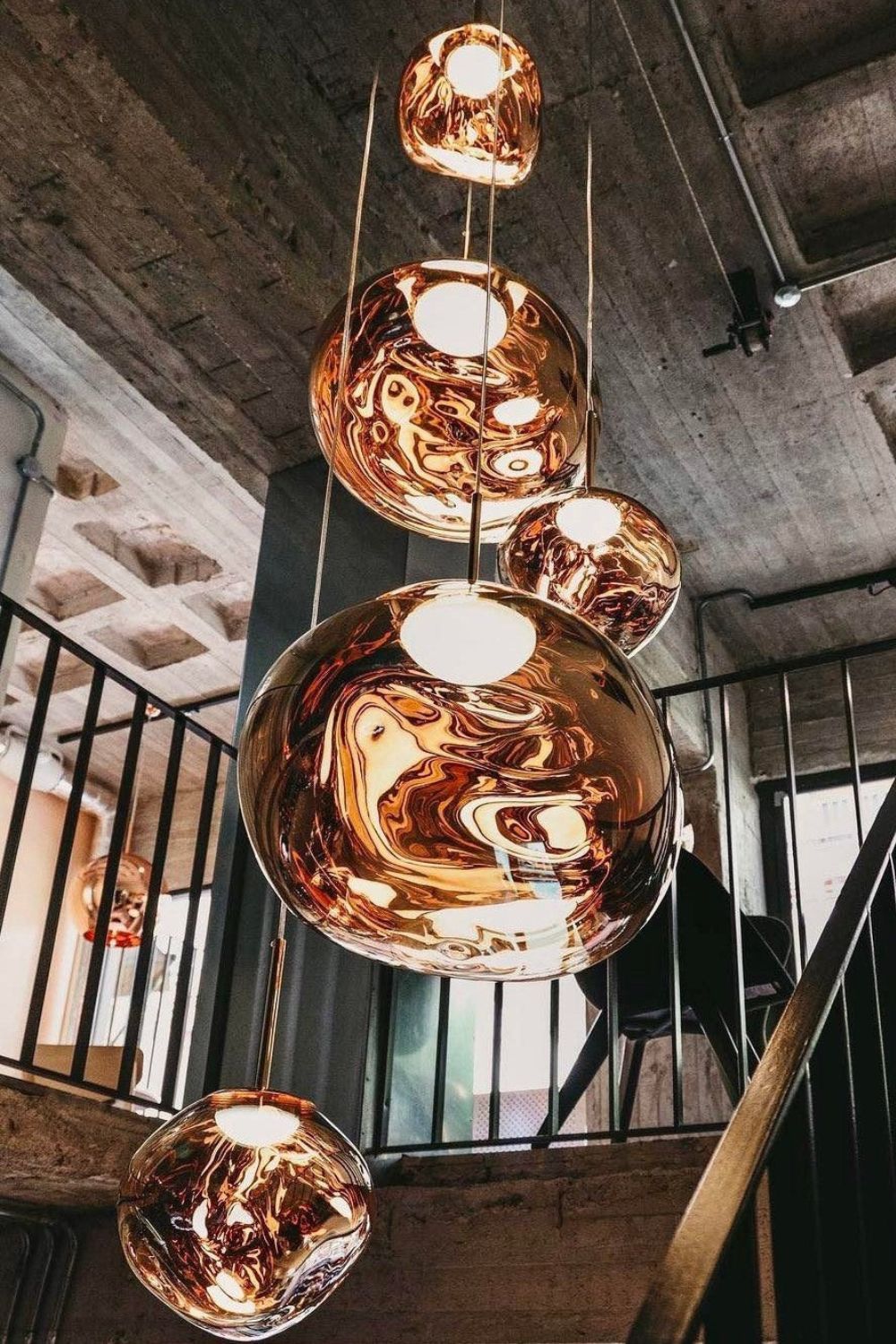 Reflective Globe Pendant Light Fixture with Adjustable Drop | Metal Hanging Ceiling Lamp for Kitchen Island Dining Room Living Space | Avail