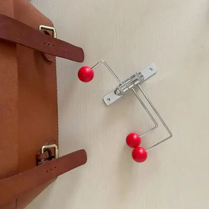 Metal Entry Hook Rail with Round Pegs Black White Green Red for Entryway Bedroom Bath Hanging Towels Coats Bags Accessories
