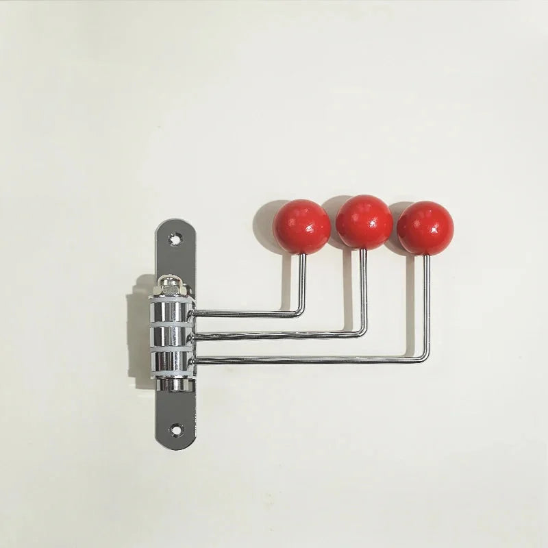 Metal Entry Hook Rail with Round Pegs Black White Green Red for Entryway Bedroom Bath Hanging Towels Coats Bags Accessories