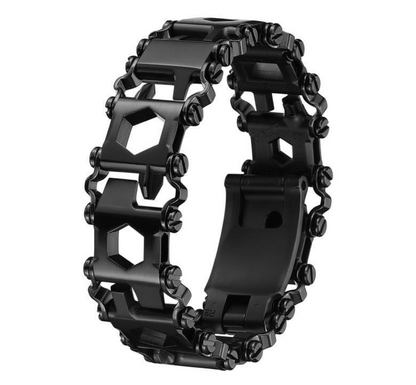 Watch Strap with Hidden Tools, 29 in 1 Stainless Steel Watch Strap, Adjustable Survival Bracelet for Outdoor Camping