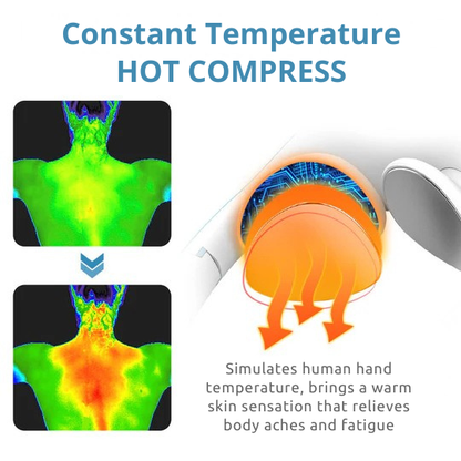 Cordless Ultrasonic Lymphatic Drainage Massager for Neck & Body | Muscle Relaxation & Circulation Support | Handheld Device for Home Use