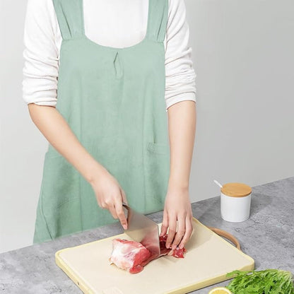 Narika – Korean-Inspired Cross-Back Apron Dress