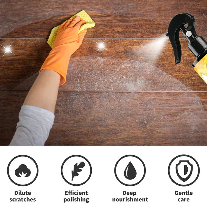 Beeswax Furniture Polish Spray, Non Toxic Wood Polish for Cabinets, Furniture Cleaner, Wood Wax for Treated Surfaces