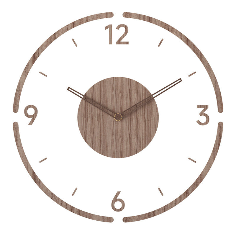 Natural Elegance | Modern Wall Clock with Silent Quartz Movement | Minimalist Decor for Tranquil Interiors