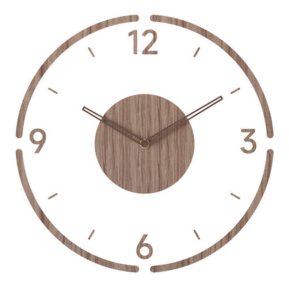 Natural Elegance | Modern Wall Clock with Silent Quartz Movement | Minimalist Decor for Tranquil Interiors