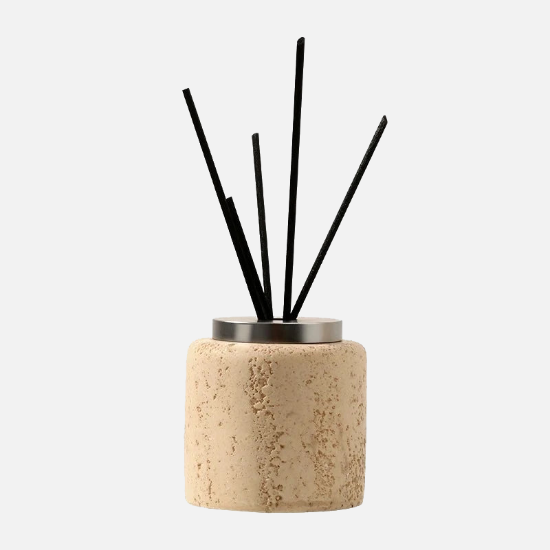 Natural Travertine Stone Bathroom Accessories Set – Elegant Beige Finish