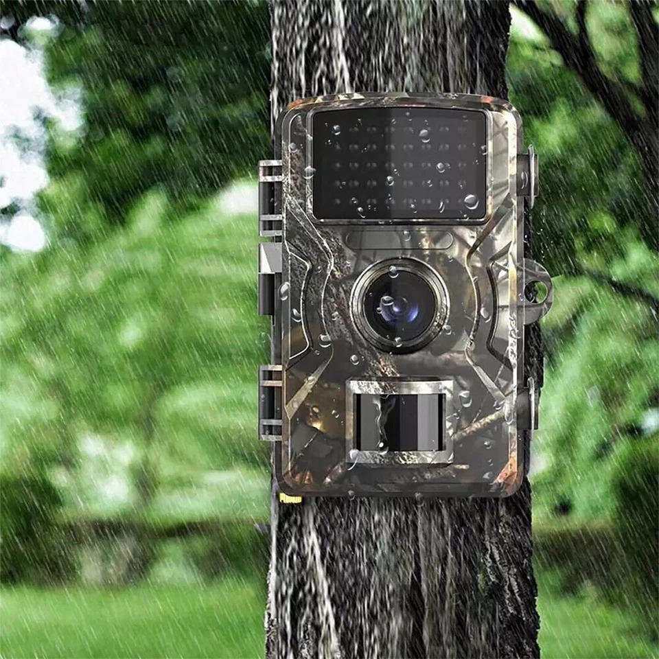 Trail Camera with Night Vision and Audio Recording, Game Camera for Hunting, Weatherproof Camera for Wildlife Watching
