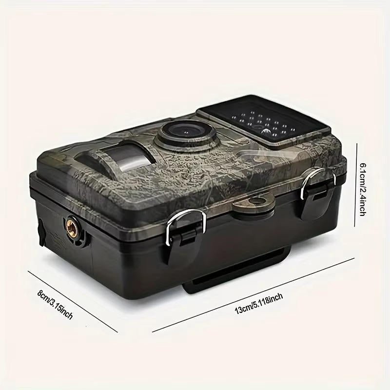 Trail Camera with Night Vision and Audio Recording, Game Camera for Hunting, Weatherproof Camera for Wildlife Watching