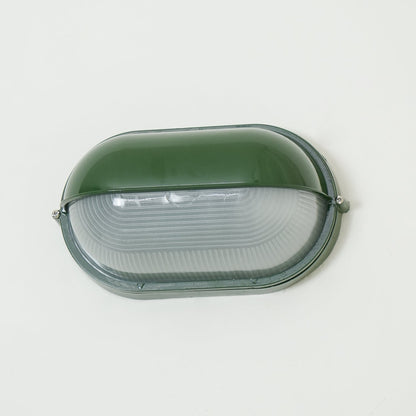 Industrial Outdoor Wall Light with Ribbed Glass Shade – Weatherproof Porch & Patio Sconce for Entryways, Doorways & Garden Lighting