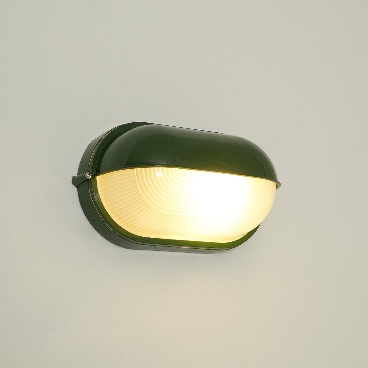 Industrial Outdoor Wall Light with Ribbed Glass Shade – Weatherproof Porch & Patio Sconce for Entryways, Doorways & Garden Lighting