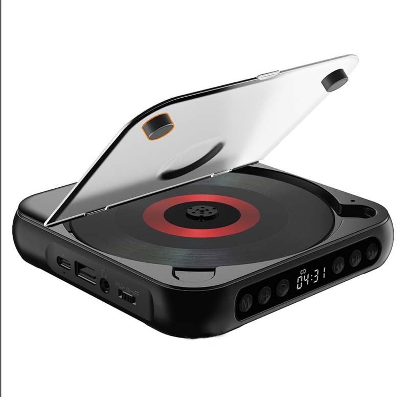 Portable CD Player with Bluetooth 5.3 Wireless Connectivity, USB-C Charging, Compact Lightweight Music Player for Headphones and Speakers, S