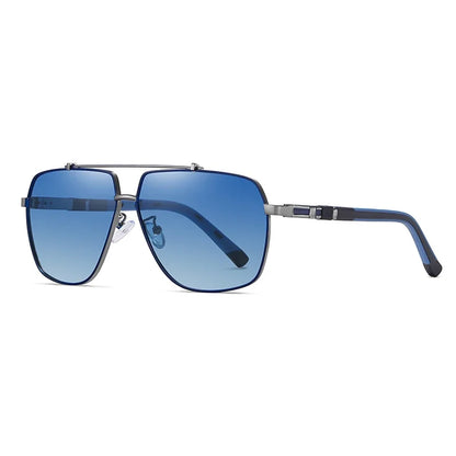Polarized Aviator Sunglasses for Men UV400 Protection Metal Frame Blue Green Brown Black