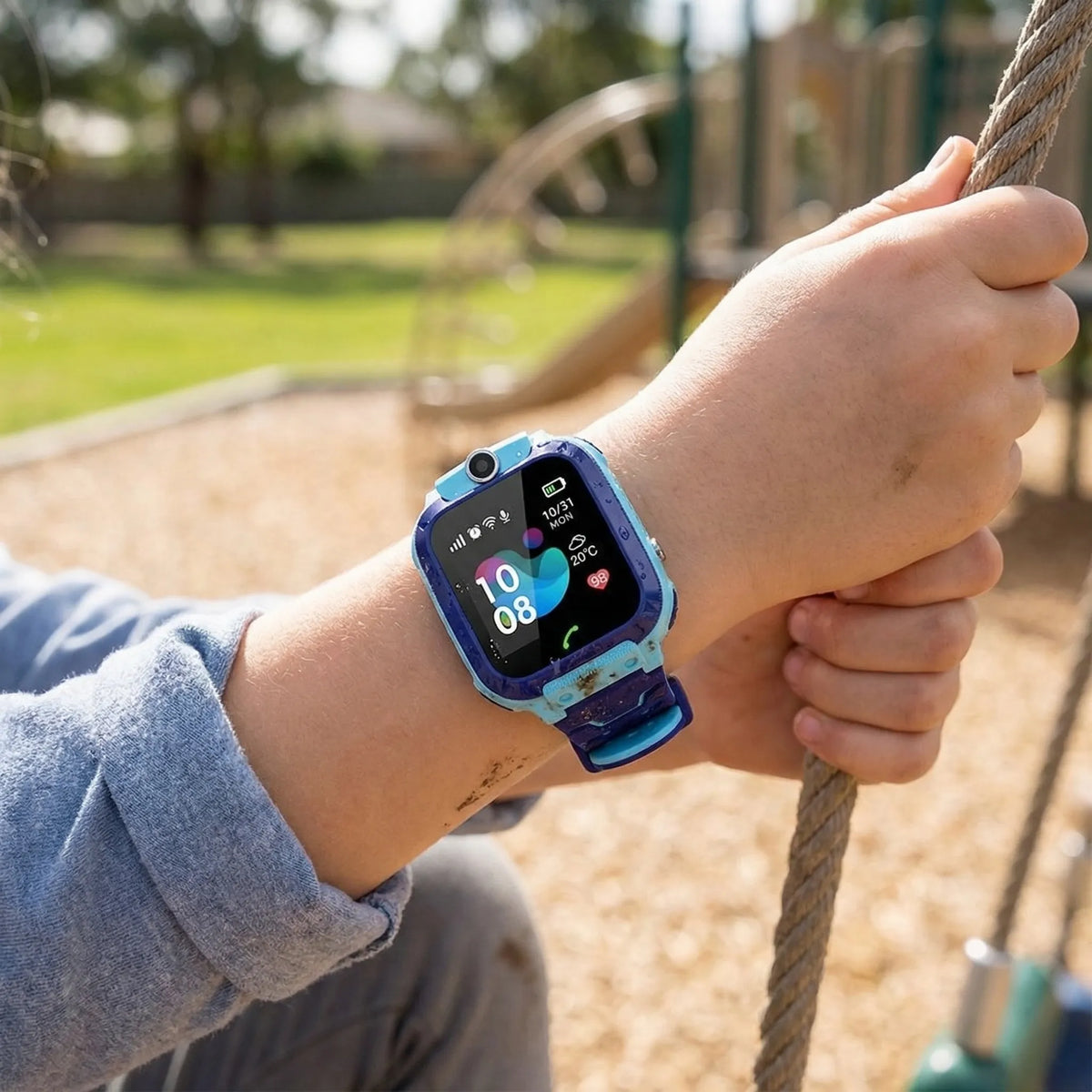 Kids GPS Smartwatch with Two-Way Calling, SOS Button & Real-Time Location Tracking for Boys & Girls