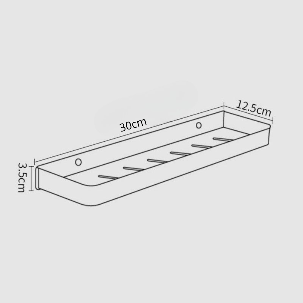 Adhesive Shower Shelf Wall Mounted Stainless Steel Organizer Bathroom Storage Rack No Drilling Rust Resistant Shower Caddy for Toiletries