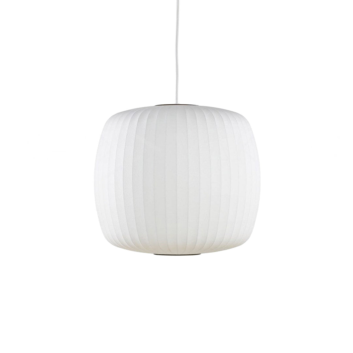 Steel Wire Silk Shade Ceiling Light 20 in White for Kitchen Island Dining Room Modern Pendant Lamp Hanging Fixture Adjustable Cord E26 Base