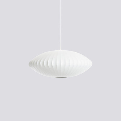 Steel Wire Silk Shade Ceiling Light 20 in White for Kitchen Island Dining Room Modern Pendant Lamp Hanging Fixture Adjustable Cord E26 Base