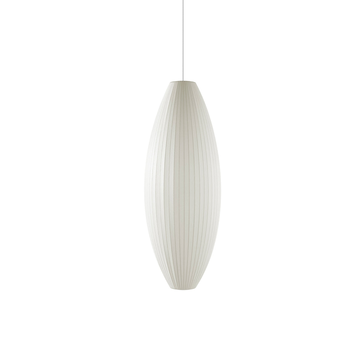 Steel Wire Silk Shade Ceiling Light 20 in White for Kitchen Island Dining Room Modern Pendant Lamp Hanging Fixture Adjustable Cord E26 Base