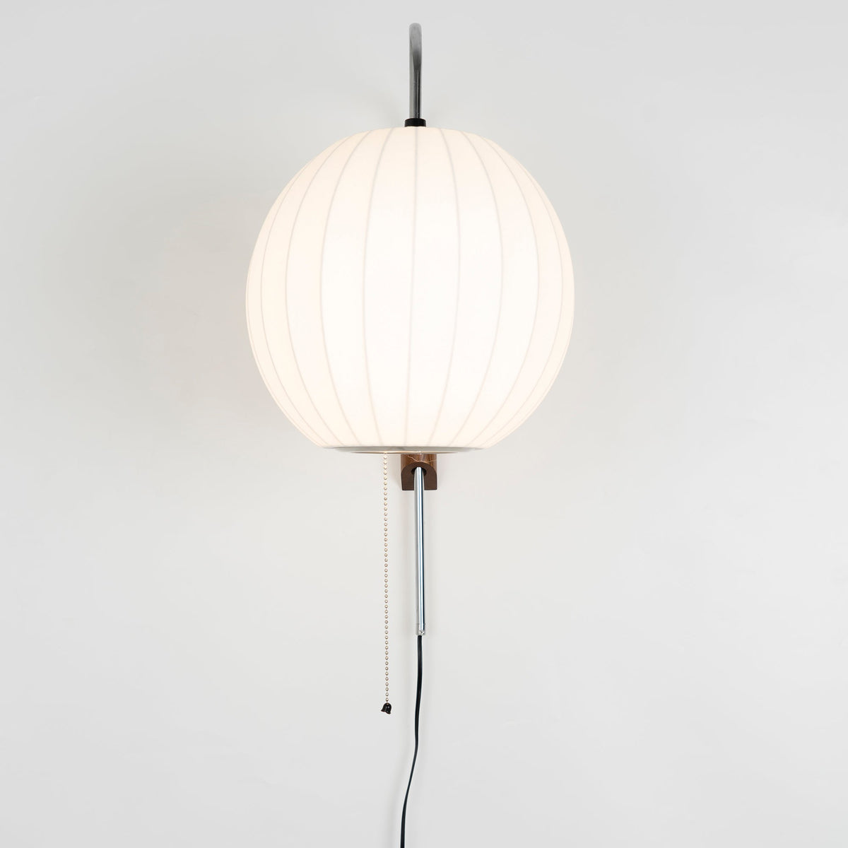 Plug-In Wall Sconce with Swivel Bracket & Frosted Glass Shade – 16 in Height, 59 in Cord – Adjustable Bedroom & Living Room Accent Light for