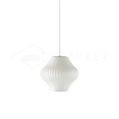 Steel Wire Silk Shade Ceiling Light 20 in White for Kitchen Island Dining Room Modern Pendant Lamp Hanging Fixture Adjustable Cord E26 Base