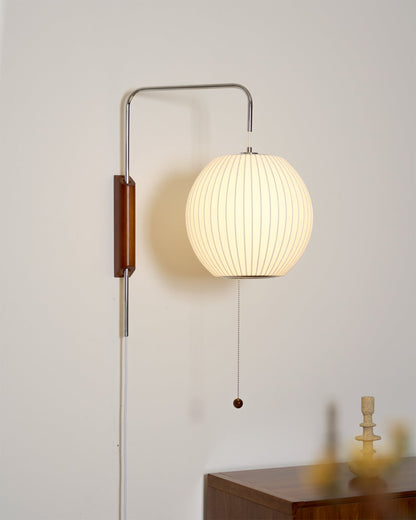 Modern Sconce Light Fixture with Walnut Accent for Bedroom Reading Nook Hallway 11x16 inch Wall Mount LED Compatible