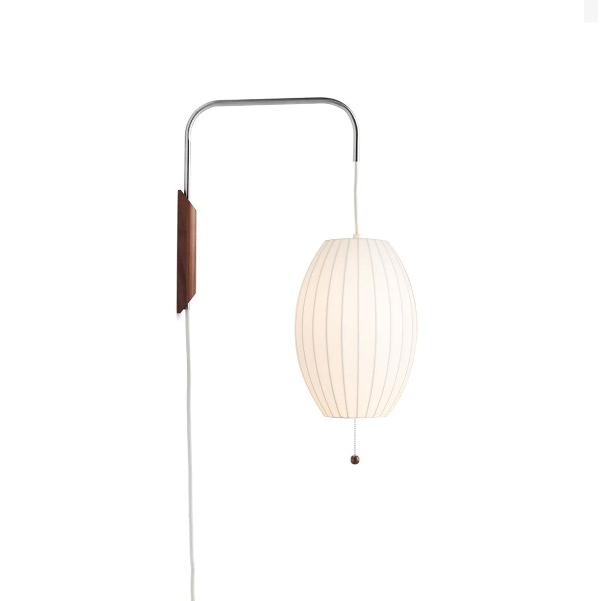 Modern Sconce Light Fixture with Walnut Accent for Bedroom Reading Nook Hallway 11x16 inch Wall Mount LED Compatible