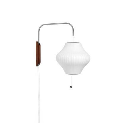 Modern Sconce Light Fixture with Walnut Accent for Bedroom Reading Nook Hallway 11x16 inch Wall Mount LED Compatible
