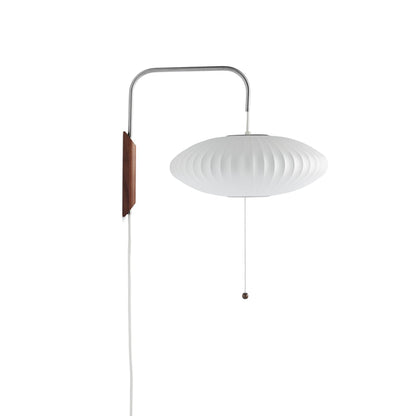 Modern Sconce Light Fixture with Walnut Accent for Bedroom Reading Nook Hallway 11x16 inch Wall Mount LED Compatible