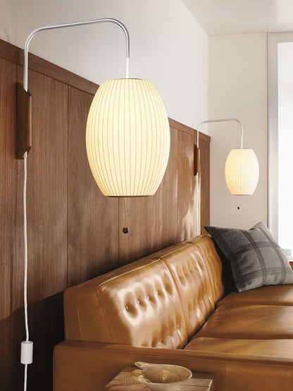 Modern Sconce Light Fixture with Walnut Accent for Bedroom Reading Nook Hallway 11x16 inch Wall Mount LED Compatible