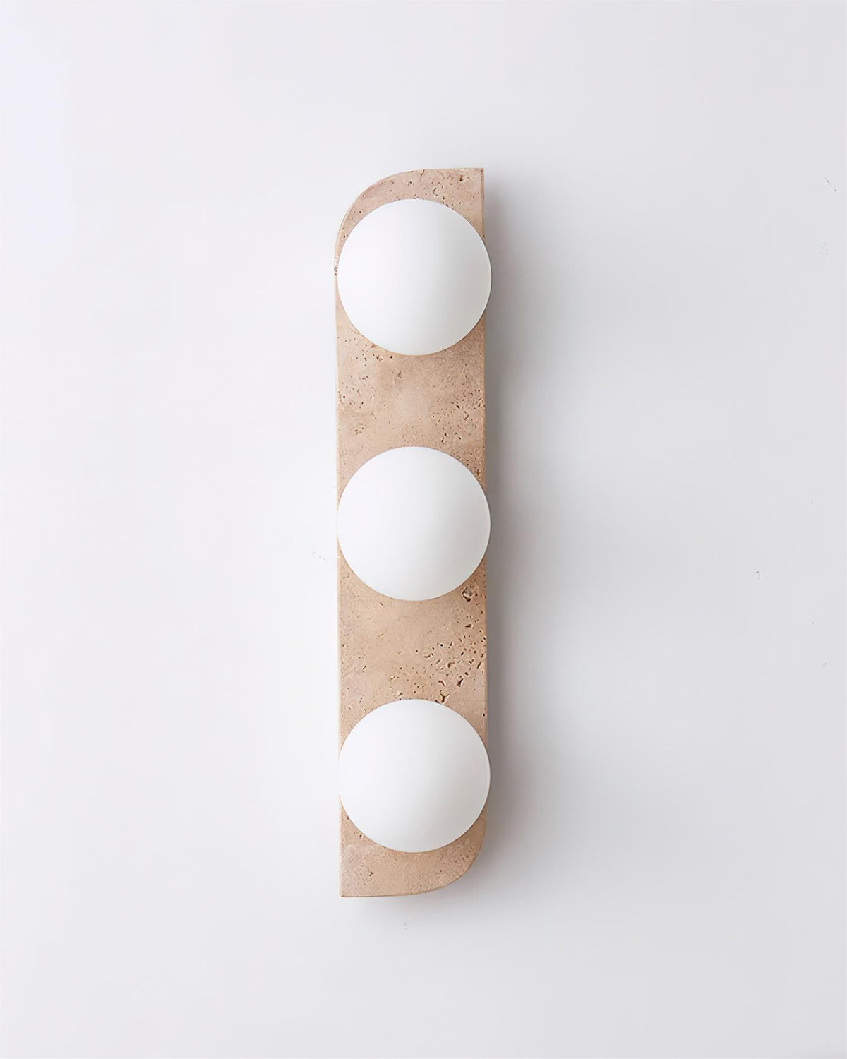 Natural Stone Sconce with G9 Socket – Textured Travertine Accent Fixture for Powder Rooms, Corridors & Bedrooms – 7W LED Compatible – Single