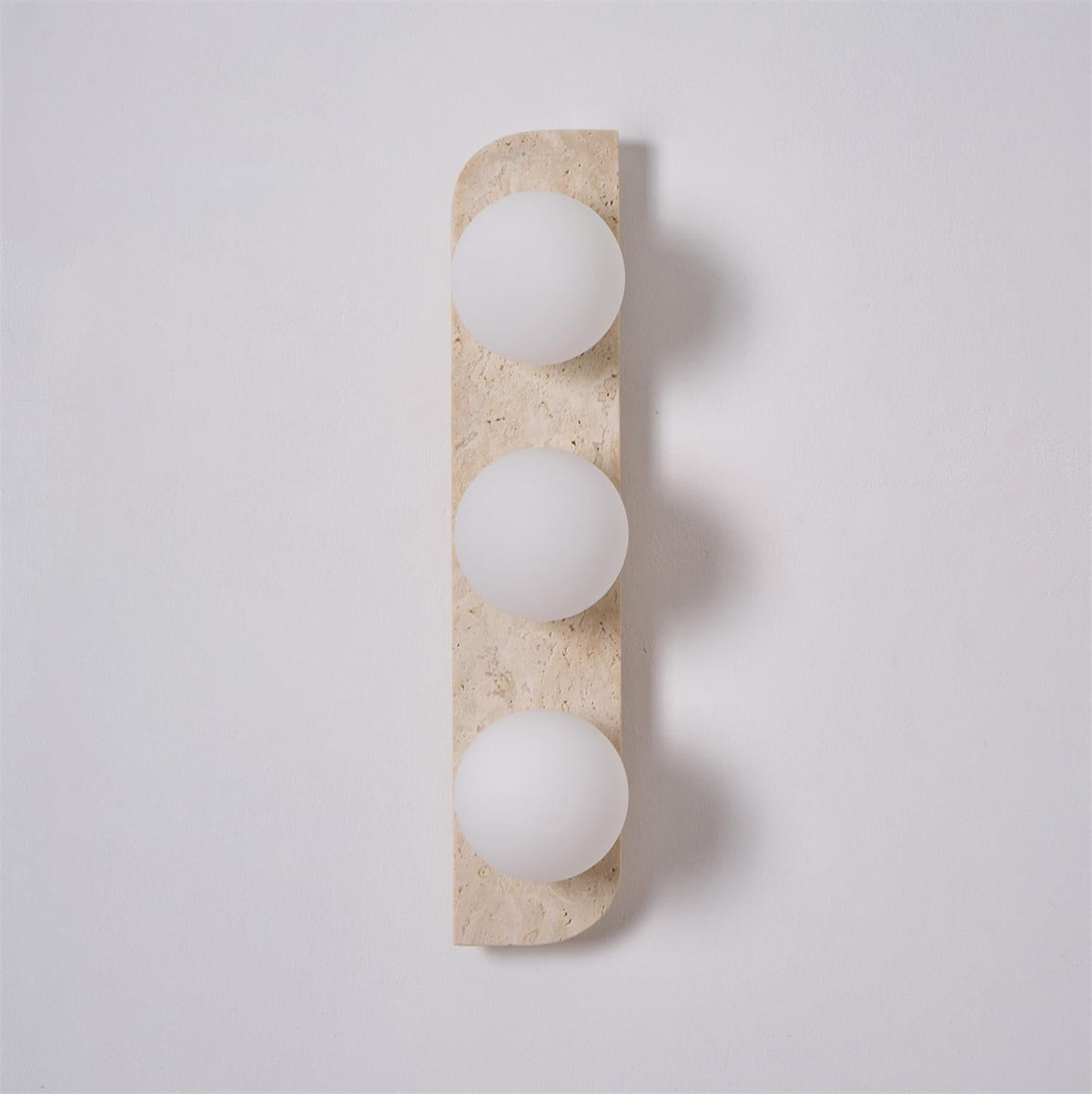 Natural Stone Sconce with G9 Socket – Textured Travertine Accent Fixture for Powder Rooms, Corridors & Bedrooms – 7W LED Compatible – Single