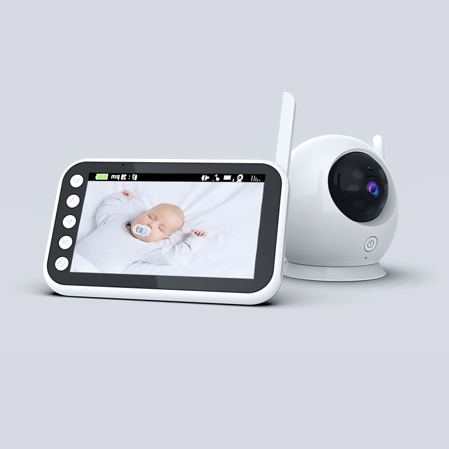 Wireless Baby Monitor with Night Vision Camera & Two-Way Audio – 1080p HD Display for Nursery Safety