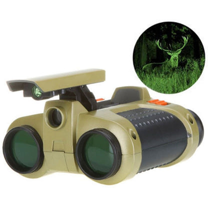Kids Infrared Exploration Binoculars with Low-Light Vision 25 ft Range for Camping Hiking Wildlife Watching Outdoor Adventures Boys Girls