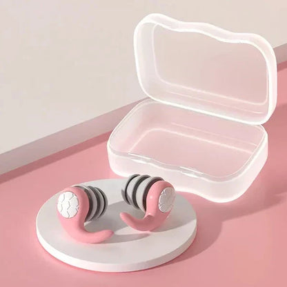 Reusable Silicone Sleep Earplugs for Noise Blocking – Soft Comfort Fit for Night Rest, Study & Travel
