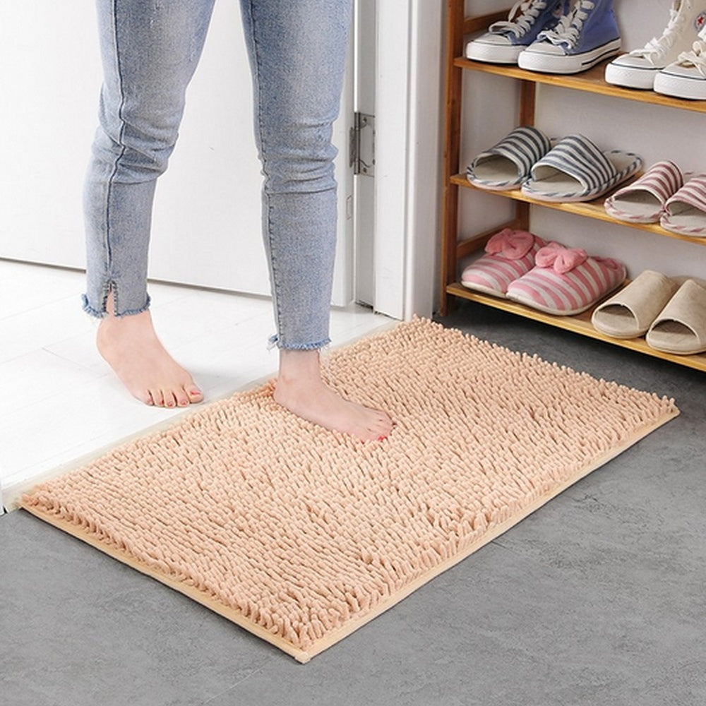 Non-Slip Bath Mat in Ultra Soft Chenille with Memory Foam