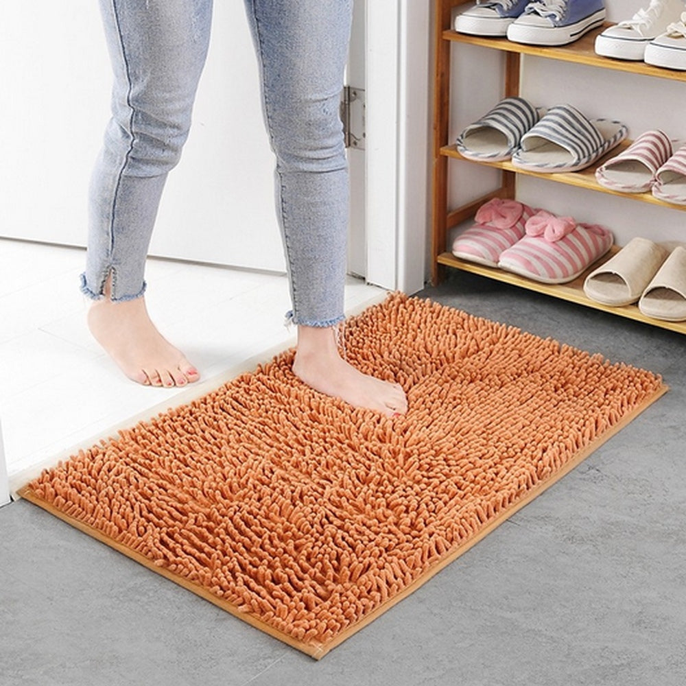 Non-Slip Bath Mat in Ultra Soft Chenille with Memory Foam