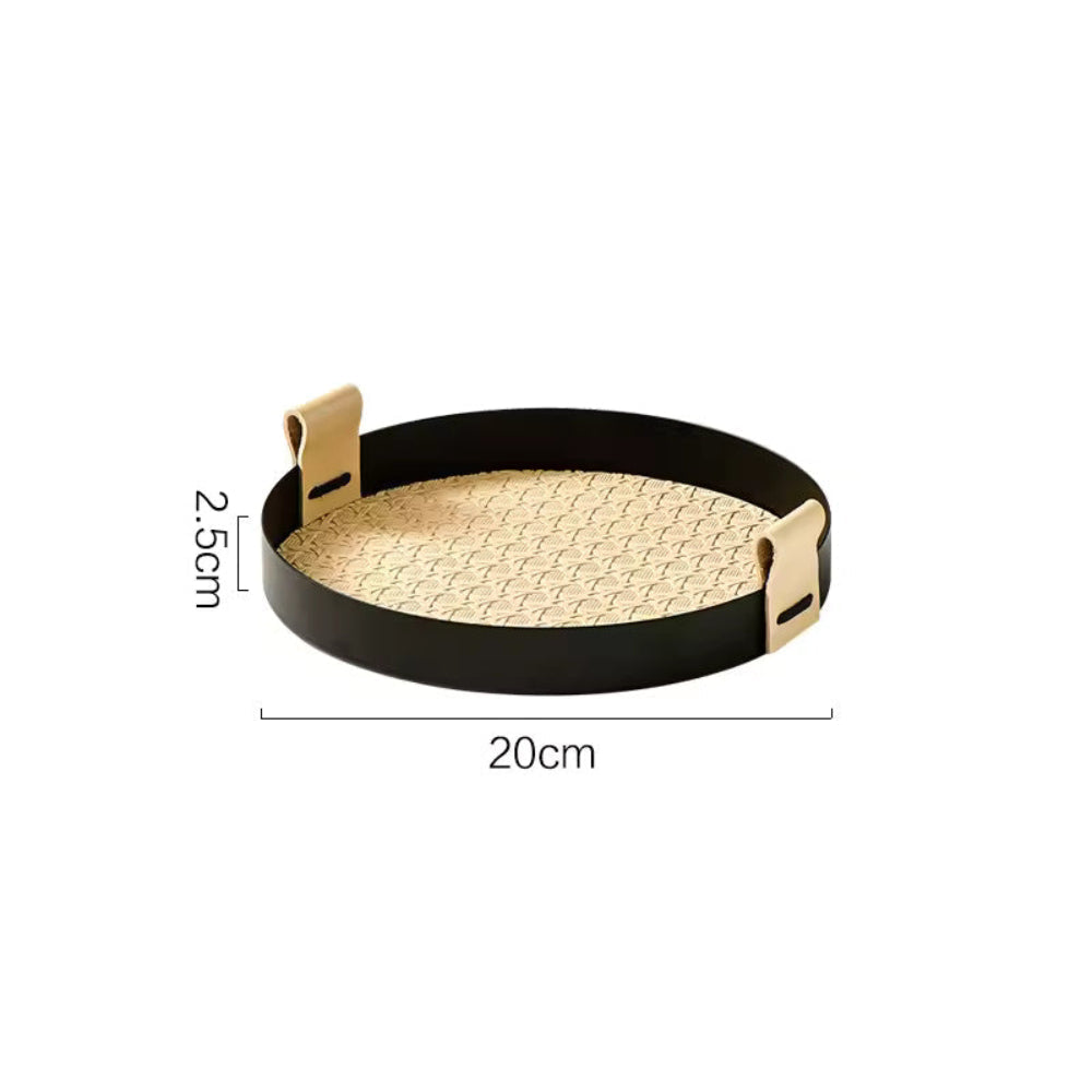 Nora Serving Tray - Durable Iron, Nordic-Inspired Design