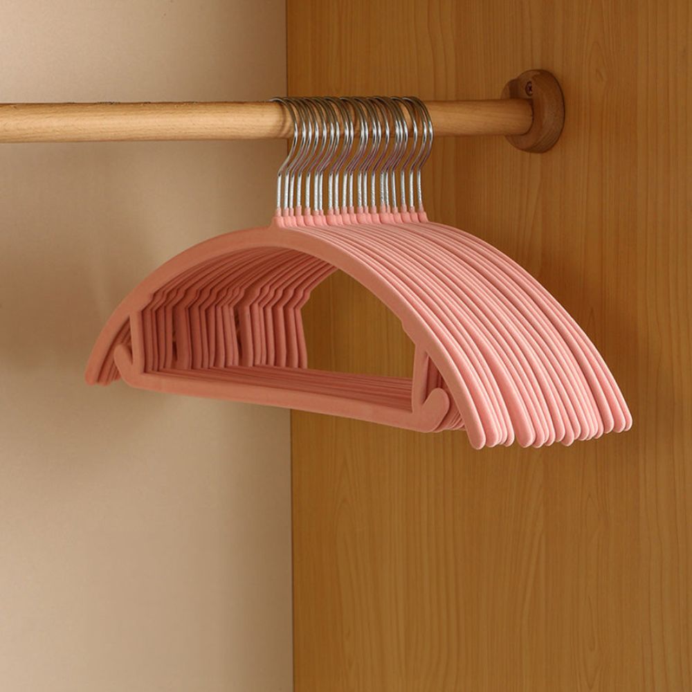 Nora Velvet Hangers - Non-Slip Coating, Set of 10