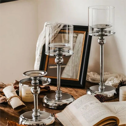 Elegant Glass Candle Holder for Modern Home Decor - Ortekor