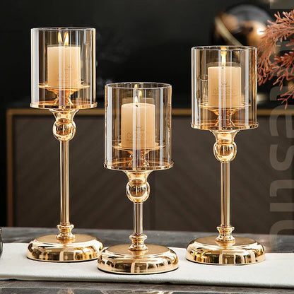 Elegant Glass Candle Holder for Modern Home Decor