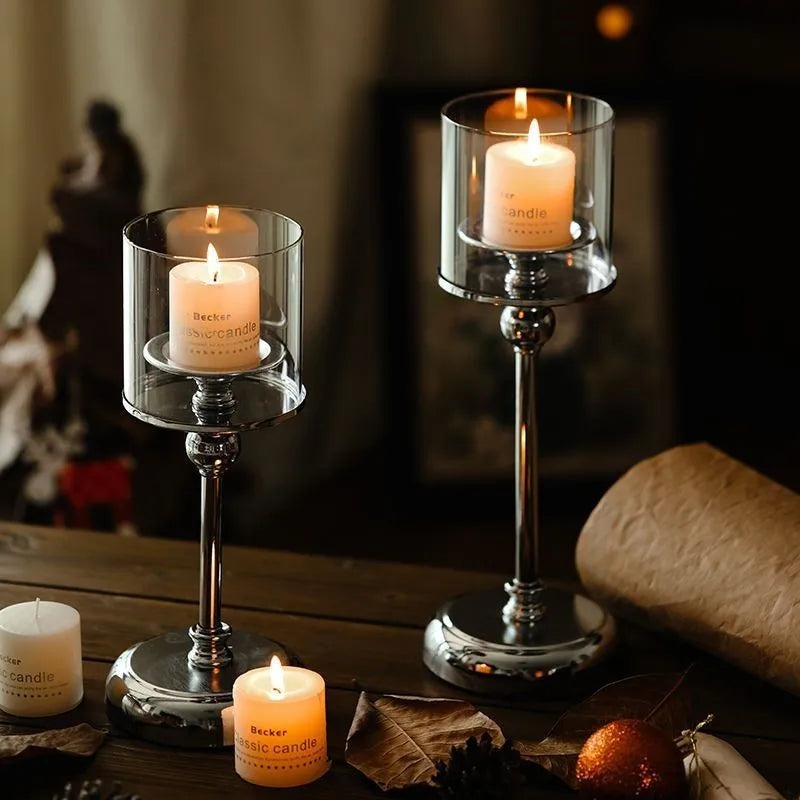 Elegant Glass Candle Holder for Modern Home Decor
