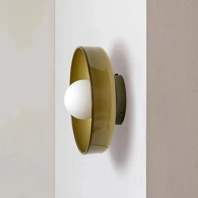 Glass Ceiling Light Fixture with Nordic-Inspired Design – Soft Ambient Lighting for Bedroom, Kitchen, Living Room & Hallway