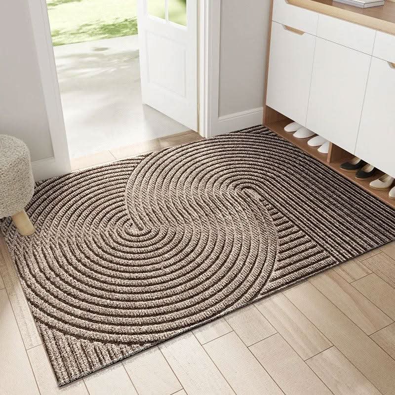 Fabric Entryway Rug Non-Slip Backing Dirt Trapping Floor Protection for Home Door Indoor Outdoor Use Mudroom Foyer Mat