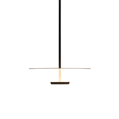 LED Circular Hanging Fixture with Adjustable 59 in Cord for Kitchen Island and Dining Tables